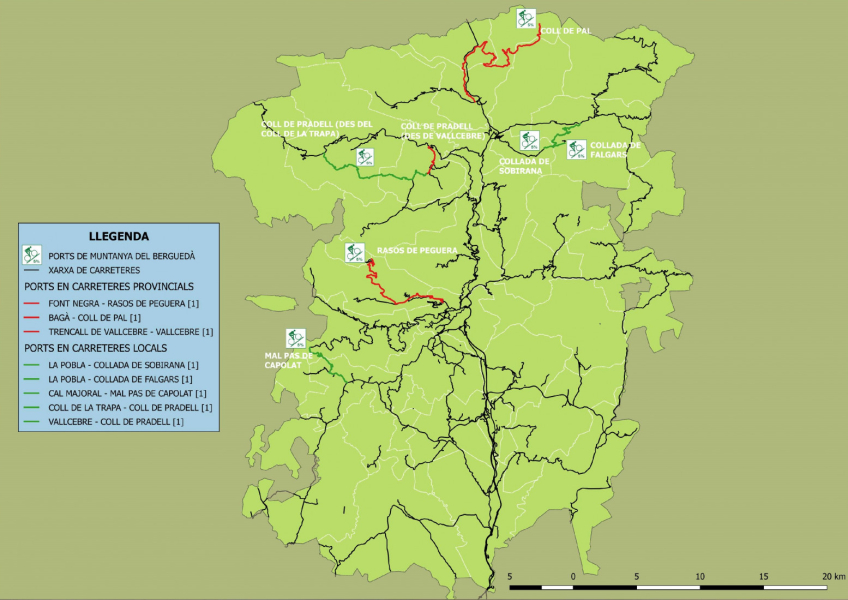 Mapa Ports Muntanya